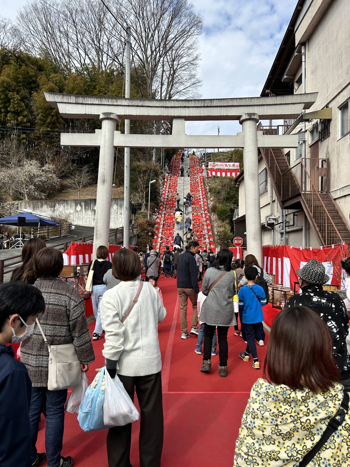 大子町ひなまつり2025百段階段